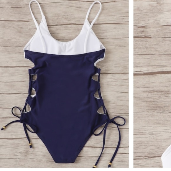 NEW Color block cut out one piece - Picture 5 of 5